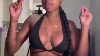 TikToker Cooking With Kya exposed video showing big breasts!!!