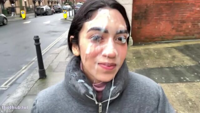 Artemis Carmona Cums On Face And Walks Down The Street