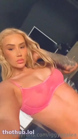 Iggy Azalea Shows Off Her Huge Breasts In See-Through Lingerie
