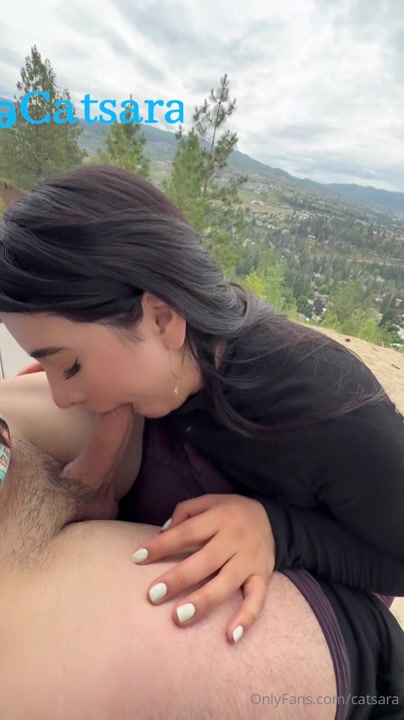 Nicole Delgado Aka Catsara Gets Fucked By BF On The Mountain